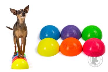 Preview: Halb-Ball hart, 4 Stück ohne Farbwahl